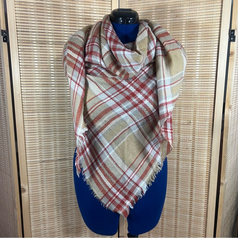 Plaid Blanket Scarf 🧣